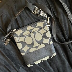 Coach Black and Gray Crossbody Bag